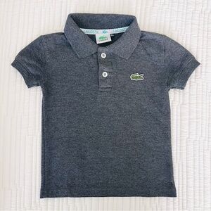 Lacoste Kids Classic Pique Polo, Grey, Boys Sz 4T (104cm)